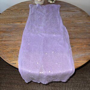 GINATRICOT sequin midi tube dress/lavender/L
